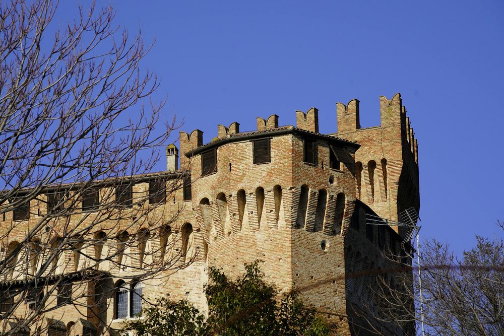 Facade of the Gradara Castle